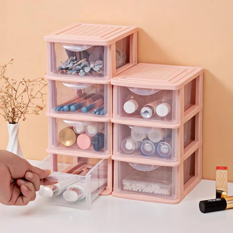 Capacity Cosmetic Storage Box Make Load Organizer Jewellery Nails Make Container Desktop Miscellaneous Storage Box