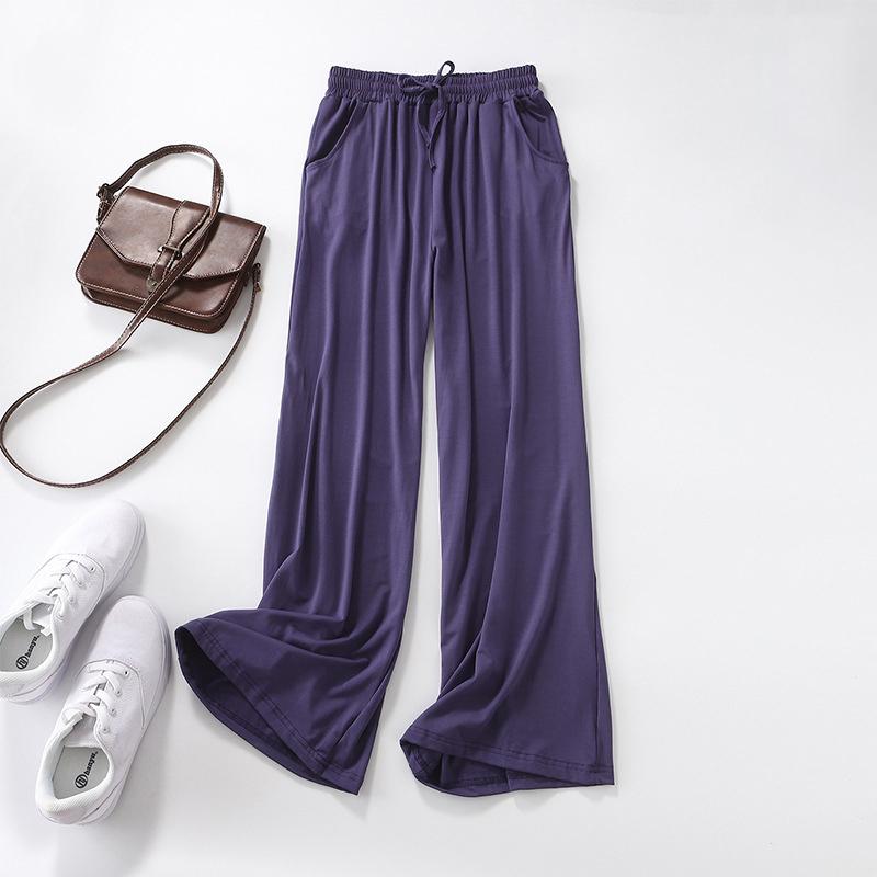 Spring Autumn Casual Loose Pants Women Thin Breathable Flared Trousers Lady Straight Pants