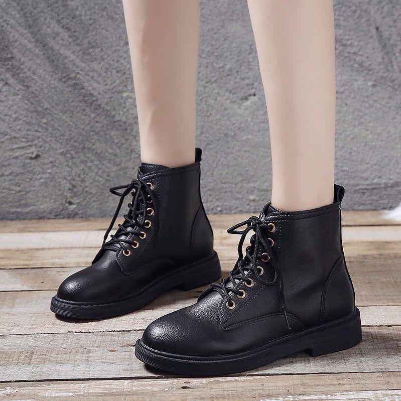 Korean Style All-match Student Thick-soled Women's Short Boots British Style Women's Martin Boots