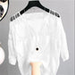 Ice Silk Shirt Single-piece Hollow Sun Protection Top with Thin Knitted Sweater Loose Sweater Women's Hollow Light and Breathable