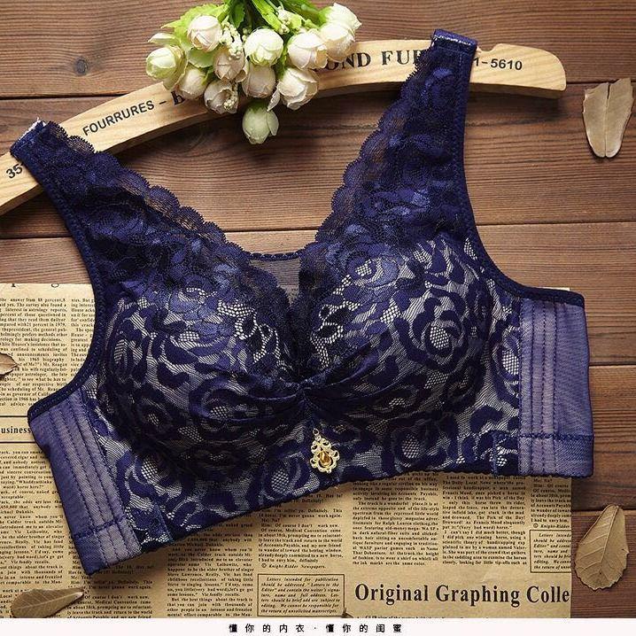 Sexy Seamless Bras for Women Beading Super Double Push Up Bra Underwear Gather
