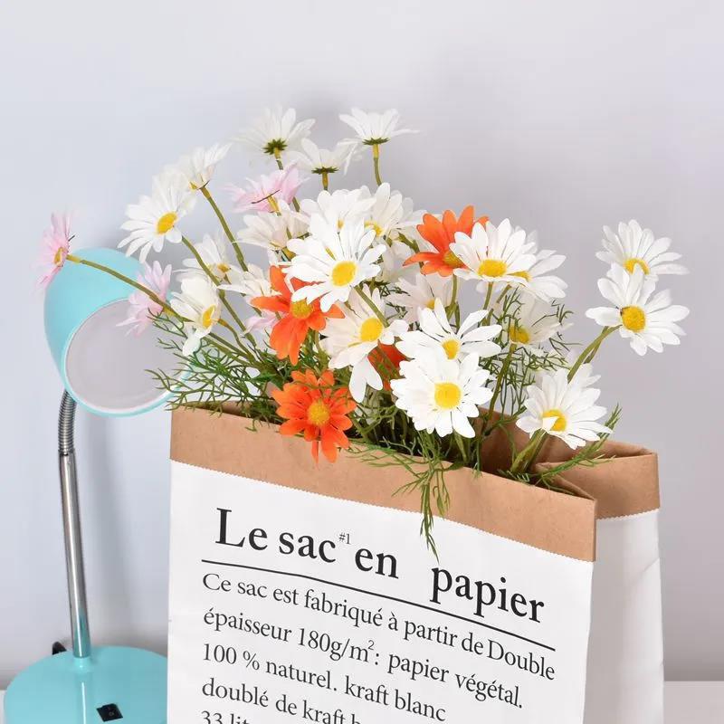 Simulation Flower Small Daisy Chamomile Fake Flower Photo Photography Photo Props Living Room Decoration Decorative Flower