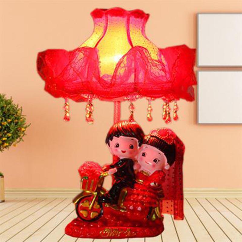 Chinese Style LED Bedroom Crystal Table Lamp Bed Lamp Modern  Light Switch Table Lamps Living Room