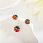 Fashion Set Jewelry Creative Seven-Star Ladybug Two-Piece Stud Necklace Creative Cute Jewelry
