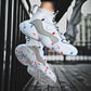Unisex Plus Size 36-48 Men High-top Sneakers Couples Running Basketball Shoes Breathable Shockproof Non-slip Sports Shoes for Men and Women