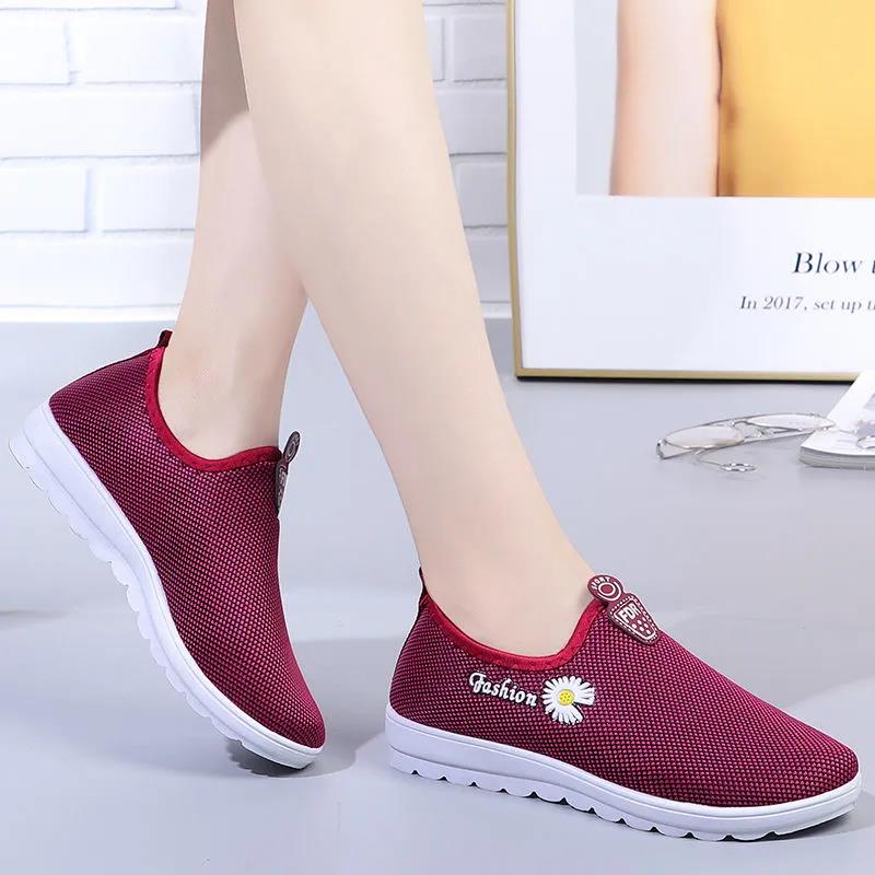 Women's Shoes Spring and Autumn Low-top Cloth Shoes Non-slip Soft-soled Sneakers