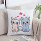Big Horn Deer Printing Pillow Car Waist Pillow Home Sofa Pillow Soft and Relaxing Artifact