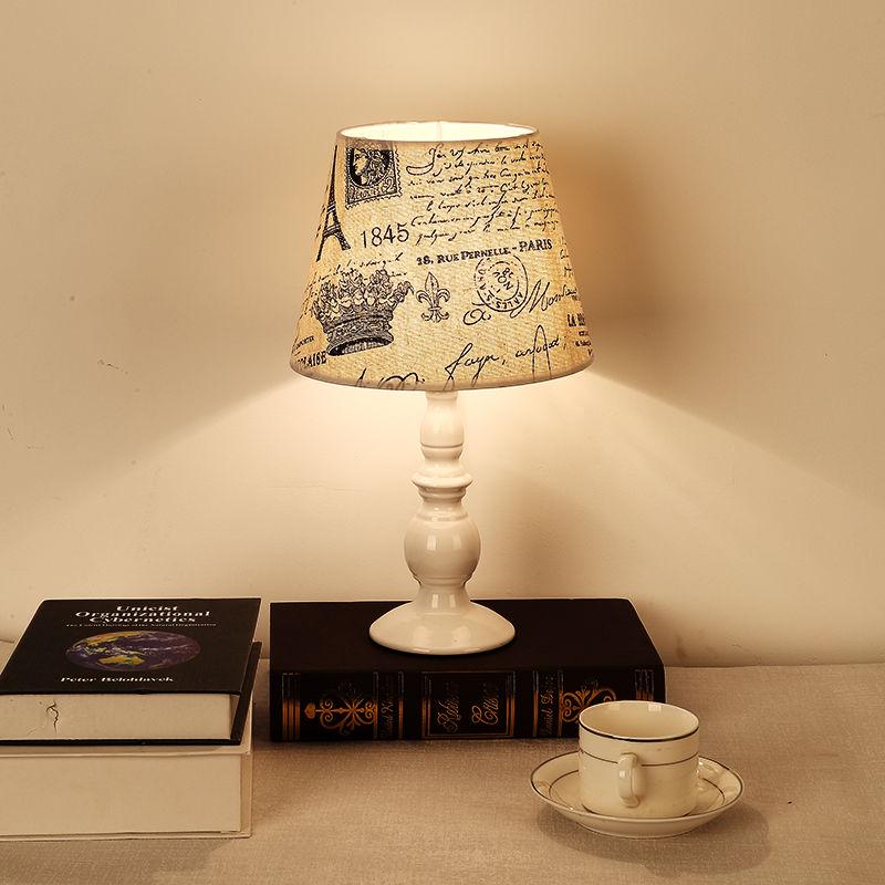 LED Desk Lamp with E27 Bulb Modern Bedside Lamp Table Lamps for Bedroom  Living Room Lighting Light