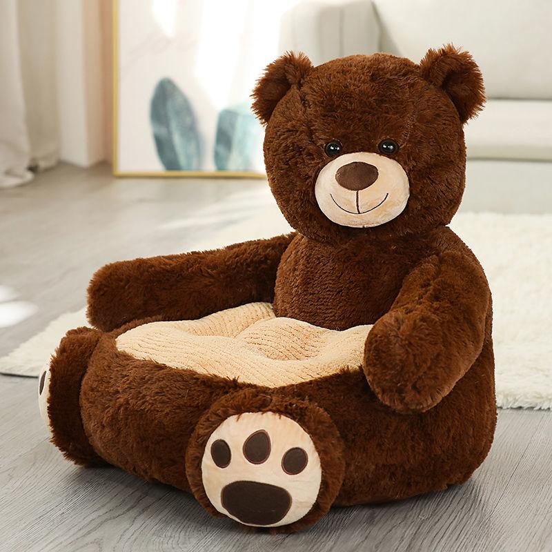 Children's Sofa for 1-5 Years Old Cute Animal Plush Sofa Single Child Chair Baby Sleeping Bed Bedroom Balcony Patio Tatami Living Room Furniture