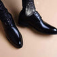 Men's Leather Shoes British Business Lace-up Men's Shoes Youth Simple and Versatile Dress Shoes