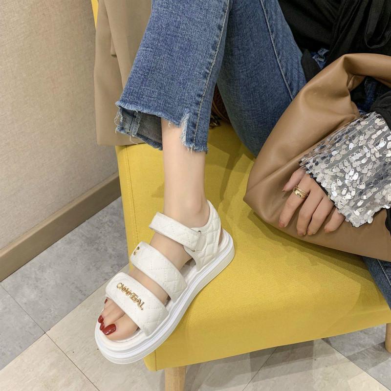 Women's flat sandals Summer fashion sponge cake women's shoes sports Roman wild fairy style