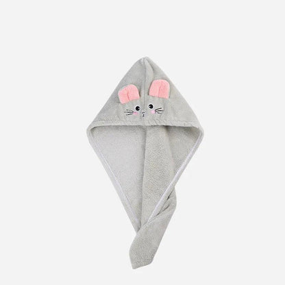 Hair Drying Cap Towels Super Absorbent Washing Hair Thickening Enlarged Shower Towel Cap Adult Cartoon Mouse Wiping Turban Quick-drying Towels