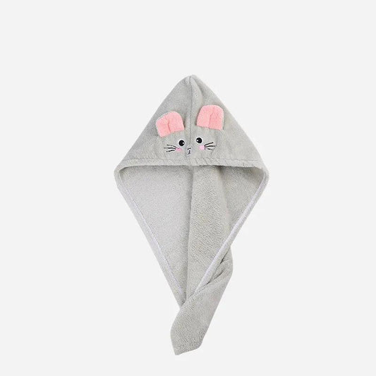 Hair Drying Cap Towels Super Absorbent Washing Hair Thickening Enlarged Shower Towel Cap Adult Cartoon Mouse Wiping Turban Quick-drying Towels