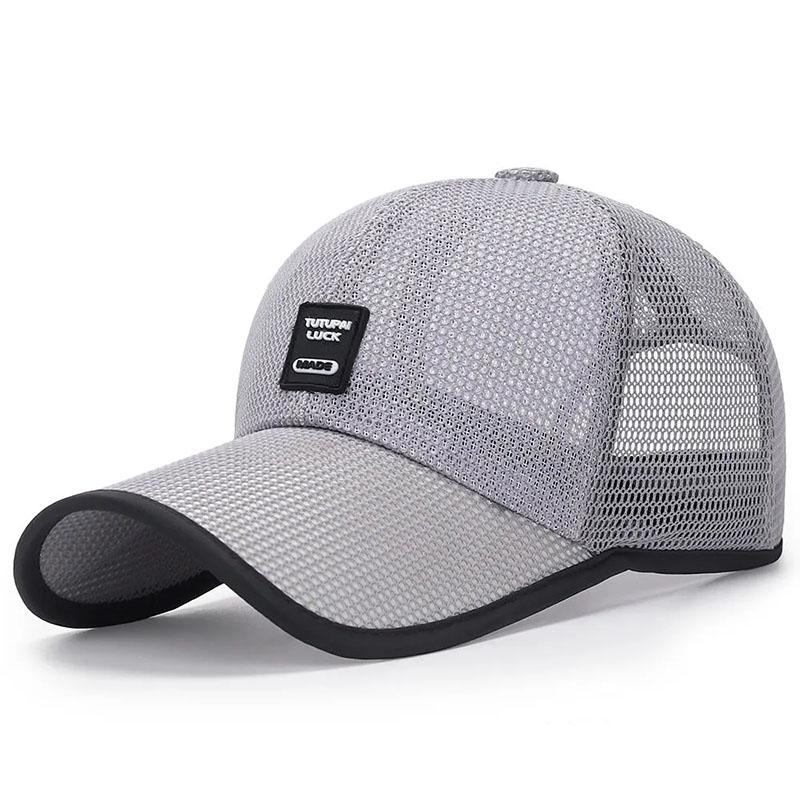 Hats Men's Summer Sun Hats Outdoor Sun Protection Sun Hats Baseball Caps Linen Summer Mesh Caps Breathable Peaked Caps