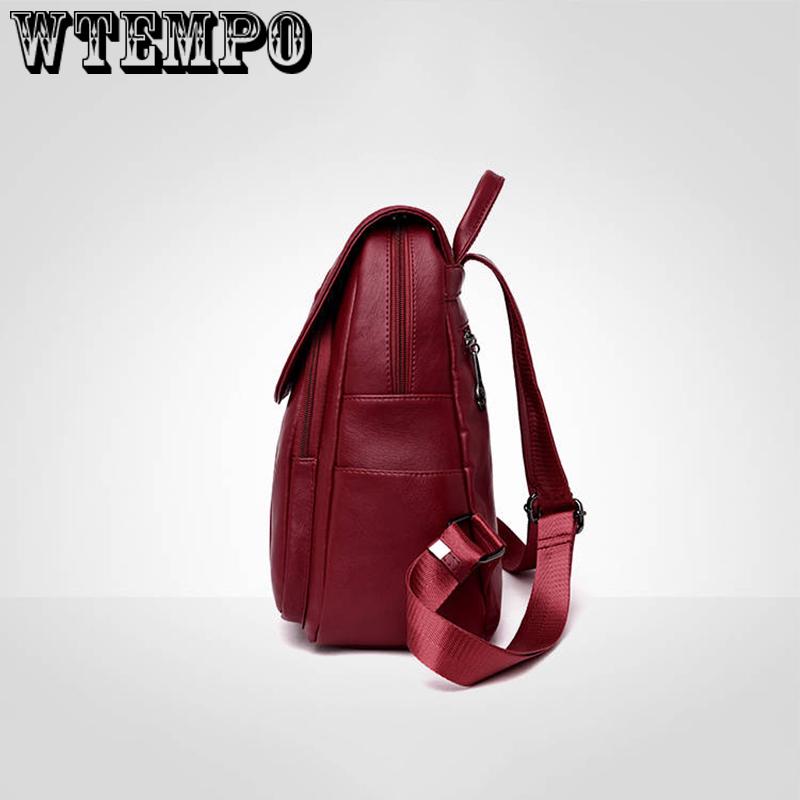 Fashion School Backpack Teenage Girls High Quality Leather flower Women Shoulder Bag Backpack