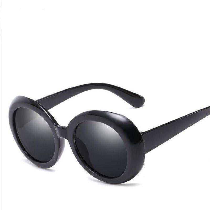 WTEMPO   New PC Frame Oval Sunglasses Women Brand Designer Anti-UV Retro Women Sunglasses   Lun