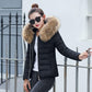 Fashion Fur Coat Winter Women Down Cotton Padded Jacket Coat Female Thick Long Down Parkas Outwear