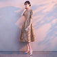 Evening Dress Female Temperament Birthday Mini Dress Mid-length Banquet Noble Toast Dress Host Dress