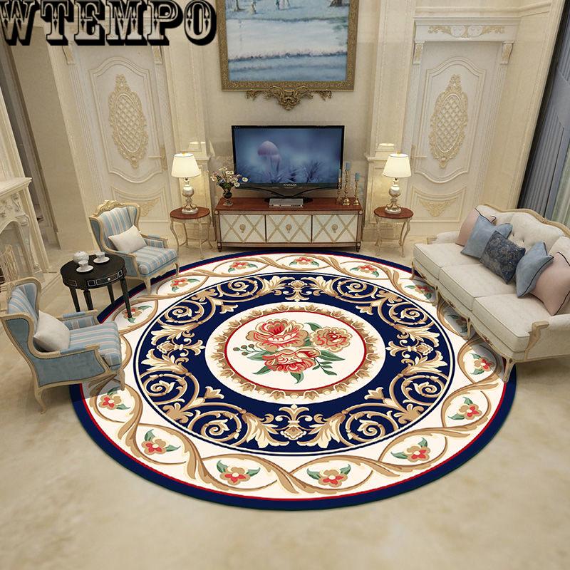 Living room carpet coffee table mat bedroom carpet vintage pastoral wind carpet European