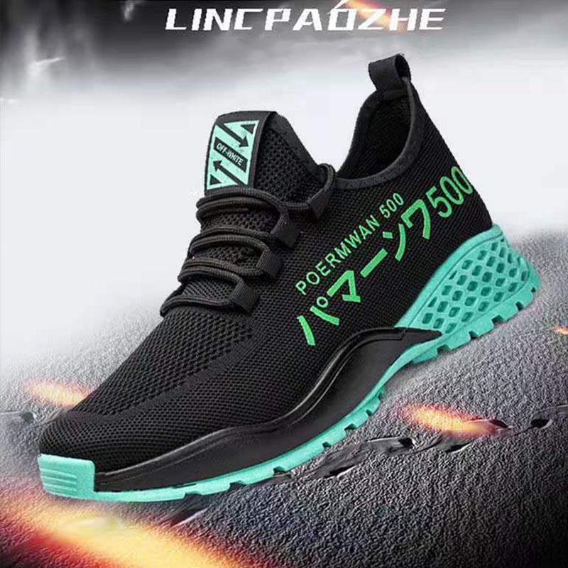 Casual Sports Men's Trend Running Shoes Breathable Mesh Shoes Versatile Students Lightweight Hiking Shoes