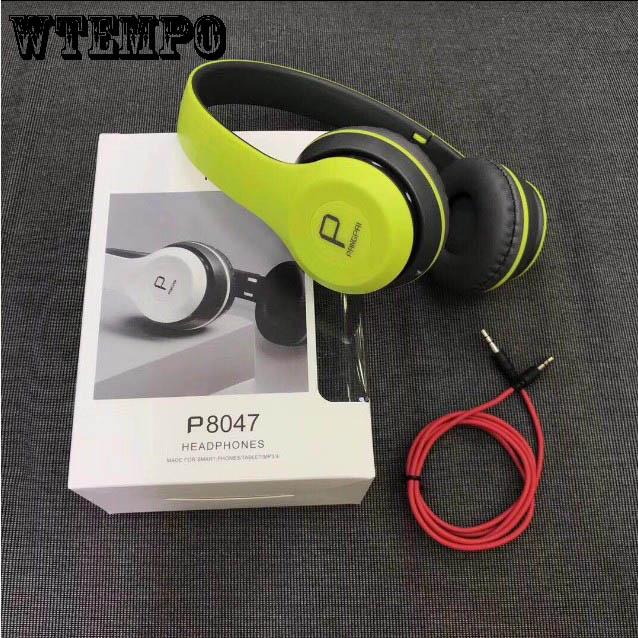 Computer Mobile Phone Universal Cool Head-mounted Wired Headset Sports Stereo Earphone
