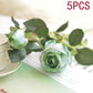 Bulgarian Rose Simulation Bouquet Fake Flower Decoration European Plastic Flower Decoration Silk Flower Living Room Table Decoration