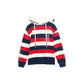 Cotton Striped Hooded Sweater Fashion Loose Long-sleeved Jacket Spring and Autumn All-match Top