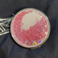 Hand-held Makeup Mirror Mini Vanity Mirror Schoolgirl Woman Flip Foldable Easy To Carry  Quicksand Sequins Small Round Mirror