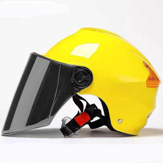 Summer Men's and Women's Helmets Four Seasons Universal Anti-Sai Safety Helmet Adjustable Head Circumference Electric Motorcycle