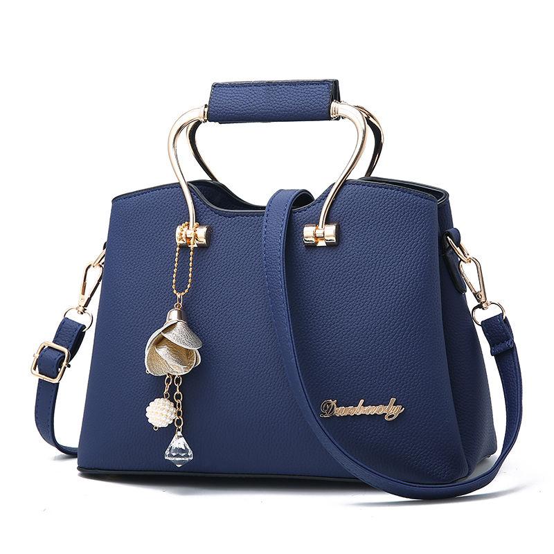 Fashion Casual Small Bag Trend Korean Version of PU Leather Ladies Handbag Simple and Versatile One-shoulder Messenger Bag
