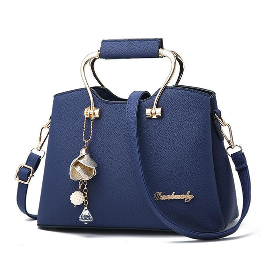 Fashion Casual Small Bag Trend Korean Version of PU Leather Ladies Handbag Simple and Versatile One-shoulder Messenger Bag