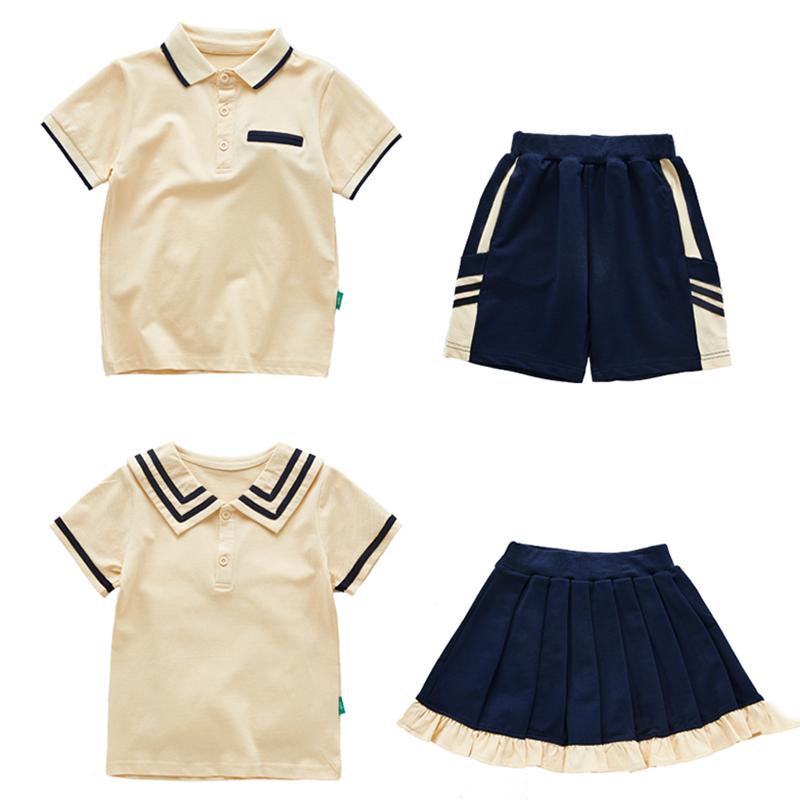 Primary School Uniforms Summer Children's Class Uniforms Sportswear Suits Kindergarten Uniforms, Summer Uniforms Graduation Costumes