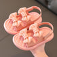 Summer Girls' Solid Color Sandals Non-slip Soft Bottom Middle and Small Children's Student Princess Shoes Open Toe Baby Beach Sandals