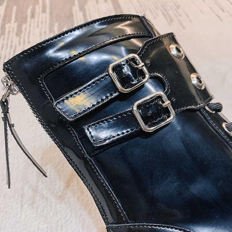 Women's Martin Boots Increased Tide Brand British Style Short Boots All-match Trendy Platform Boots