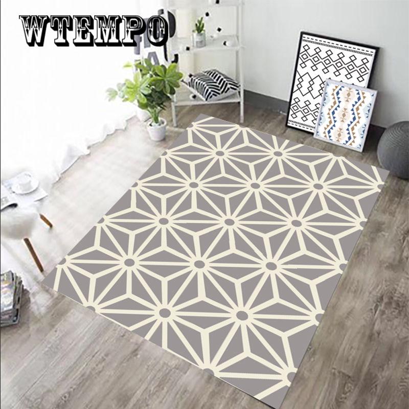 Nordic Style Geometric  Carpet Living Room Rug Sofa Coffee Table Mat Bedroom Yoga Pad