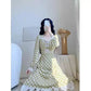 Mint Green Plaid Skirt Skirt Waist Slim French Retro Gentle Fairy Temperament Age-reducing Dress