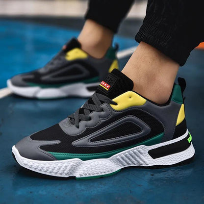 Color Matching Men's Shoes Sports Shoes Male Students Fashion Casual Shoes Breathable All-match Korean Running Shoes