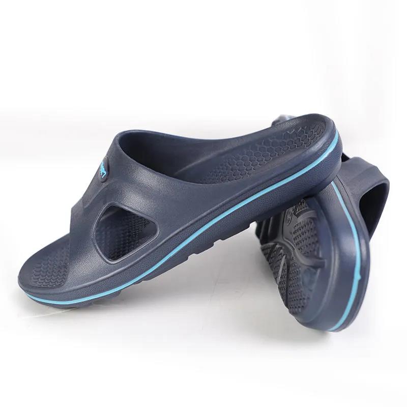 Sandals and Slippers Men's One-word Slippers Soft Bottom Non-slip Deodorant Summer Durable Thick Bottom Personality Leisure