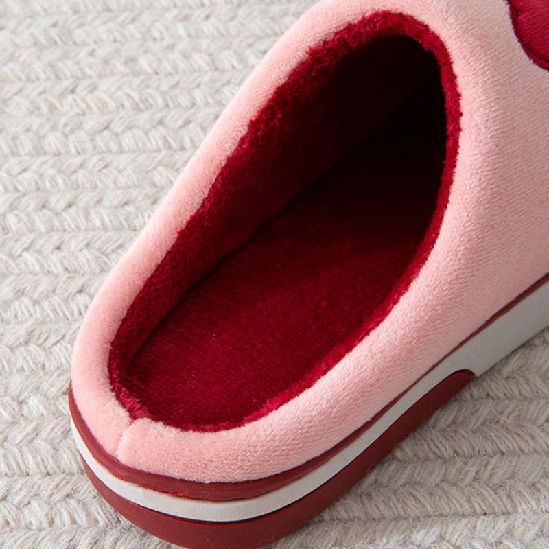 Winter Household Men's Slippers Indoor Warm Non-slip Plush Cotton Shoes