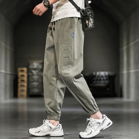 Men's Autumn and Winter Trousers, Leisure Sports, All-match Footwear Trend, Thickened Winter Trousers
