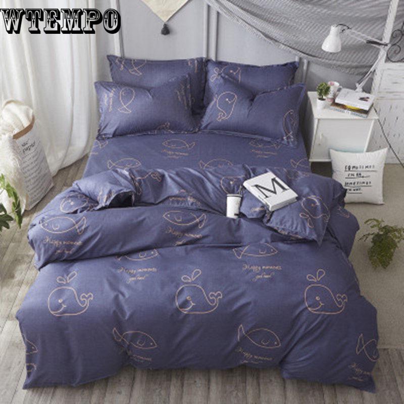 Bed Linen Set Sheet Pillowcase&duvet Cover Set Bedclothes Leaf Cover Home Bedding Sheet Set