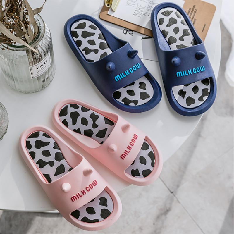 Summer Cartoon Female Outer Wear Slippers Bathroom Bath Non-slip Home Home Couple Shoes Men's Indoor Cute Sandals and Slippers