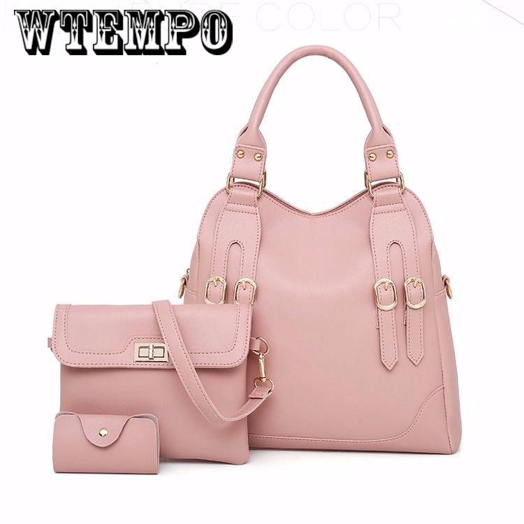 Women's bag summer wild shoulder bag Messenger bag large capacity trend leisure bag three-piece