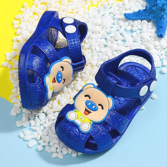 Baby Sandals Boys and Girls Baotou Toddler Infant Non-slip Hole Shoes Summer Soft Bottom