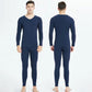 Men Winter Thermal Underwear V-neck Male Autumn Clothes Tight Suit Thicken Windproof Long Sleeve High Elasticity Tracksuit Wearable Versatile Spring