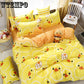 Bedroom Bed Linen Set Printing Patterns Microfiber Duvet Cover Set Pillowcase Bedding Set