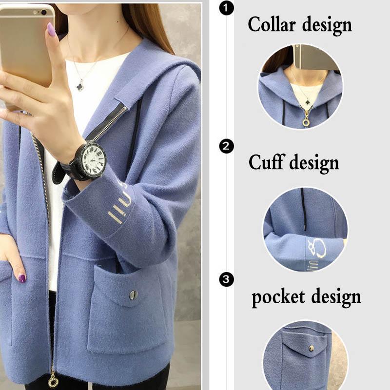 Spring and Autumn Sweater Ladies Knit Short Western Style Cardigan Jacket Jacket Women