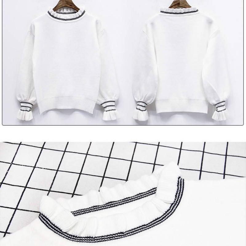 Autumn and Winter High-quality Core-spun Yarn Sweater Women Loose Pullover Wild Sweater