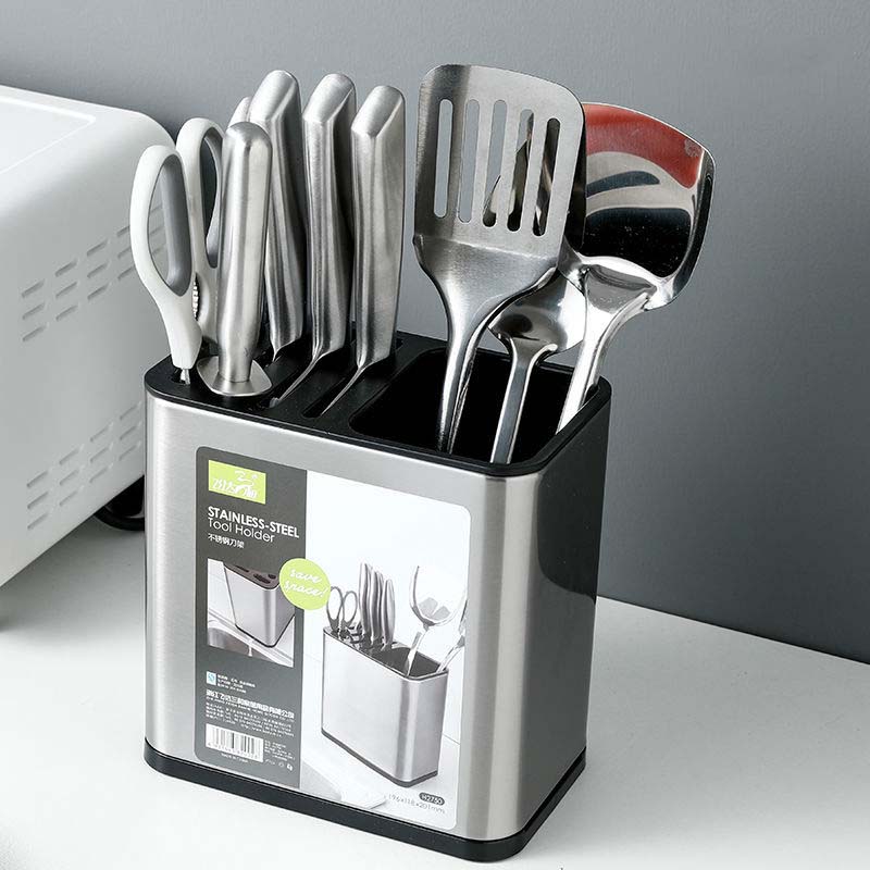 Stainless Steel Tool Holder Kitchen Supplies Household Tool Storage Multi-function Knife Shelf