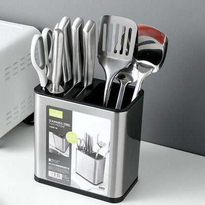 Stainless Steel Tool Holder Kitchen Supplies Household Tool Storage Multi-function Knife Shelf
